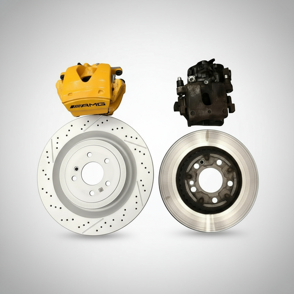 Mercedes-Benz C-Class W205 C205 W206 S206  AMG Front 6 POT & Rear 1 POT Retrofit Brake Kit