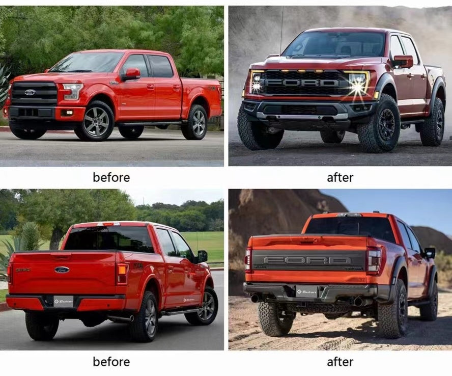 Ford Raptor Conversion Kit Ford Raptor F150 2015-2020 to 2021+ Complete Conversion Kit – CarGym