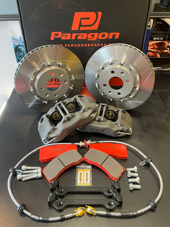 Alcon 4 POT x Paragon Slotted Floating Disc Big Brake Kit