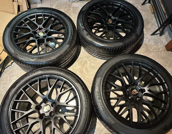 (USED) 20” Porsche Macan RS Spyder Design OE Complete Wheel Set