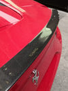 DMC Ferrari 488 GTB GTO Forged Carbon Fiber Duck Wing Trunk Lip Spoiler fits the OEM Coupe