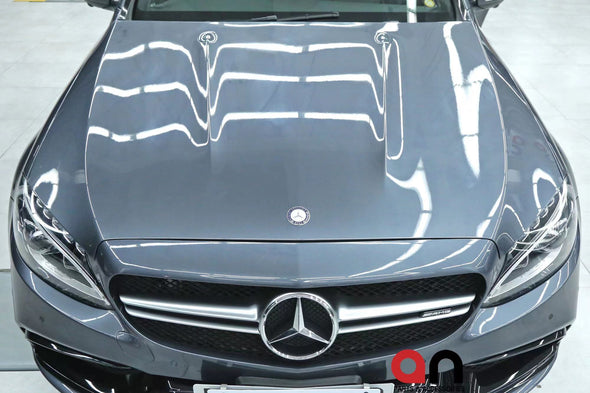 2015-2021 Mercedes-Benz C-Class Coupe C205 AMG C63 Style Aluminum Front Hood