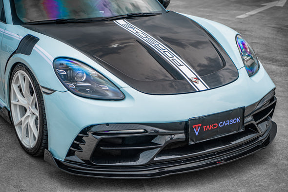 TAKD CARBON Dry Carbon Fiber Front Fenders for Porsche 718 Boxster / Cayman