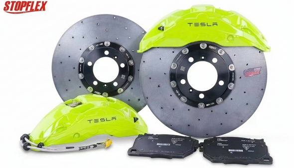 Akebono 10 POT x StopFlex Carbon Ceramic Disc Brake Kit for Tesla Model X
