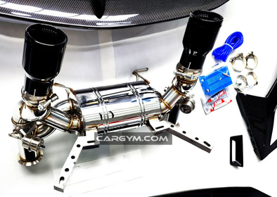 SVJ Style Exhaust System with Valves for Lamborghini Aventador LP700