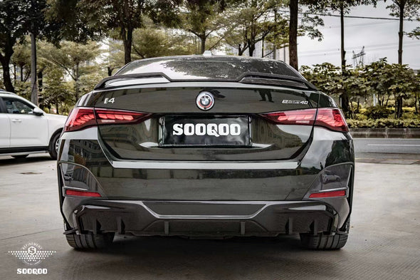 BMW i4 G26 2022+ Dry Carbon Fiber Rear Diffuser by SooQoo