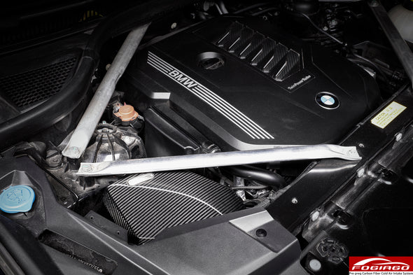 FOGIAGO Dry Carbon Fiber Cold Air Intake System for BMW X5 G05 X6 G06 3.0T B58 Engine
