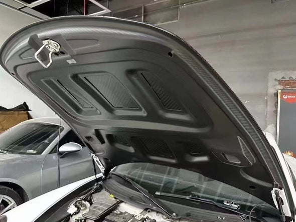 CarGym Porsche 997 911 GT2 RS / GT3 RS Style Carbon Fiber Front Hood Bonnet