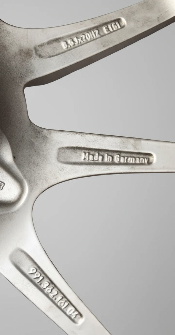 (Demo Car Wheels) 20” Porsche 991 Carrera S III Platinum Satin Matt OE Wheels