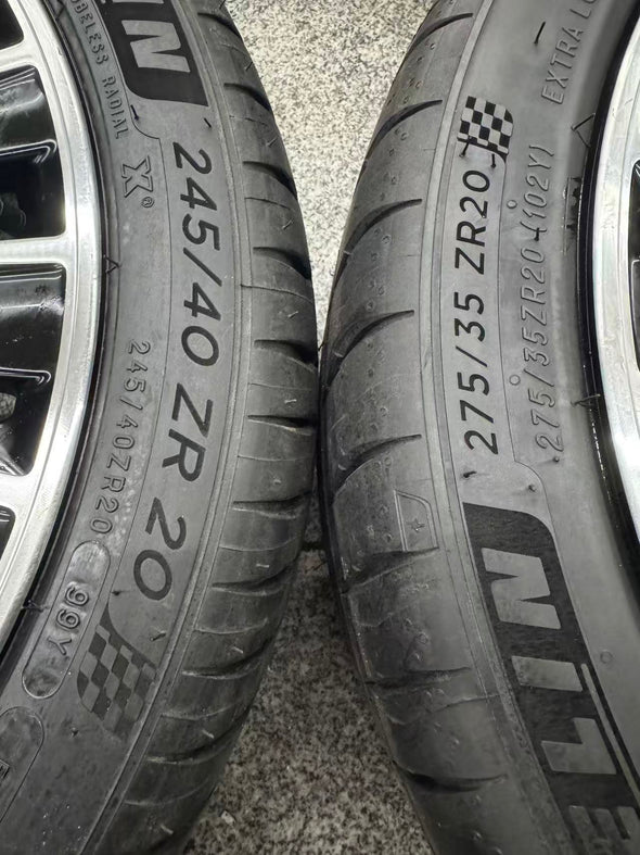 (Demo Car Wheels) 20” Mercedes-Benz E-Class AMG Multi-spoke OE  Complete Wheels Set