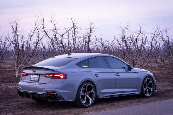 Karbel Carbon Dry Carbon Fiber Side Skirt Overlay Trim & Extension Trim For Audi RS5 B9.5 2020+