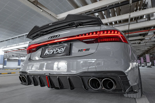 Karbel Carbon Dry Carbon Rear Diffuser Ver. 2 for Audi RS7 S7 A7 C8 2019+