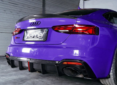 Karbel Carbon Dry Carbon Fiber Rear Diffuser w/ LED for Audi RS5 B9.5 2020+