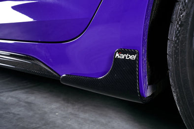 Karbel Carbon Dry Carbon Fiber Side Skirt Overlay Trim & Extension Trim For Audi RS5 B9.5 2020+