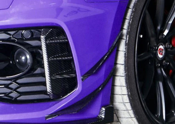 Karbel Carbon Dry Carbon Fiber Front Bumper Canards For Audi RS5 B9.5 2020+