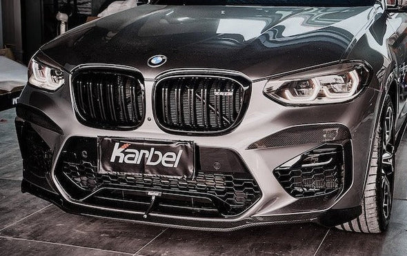 Karbel Carbon Dry Carbon Fiber Front Lip for BMW X4M & X4MC F98 & X3M & X3MC F97 2019-2021