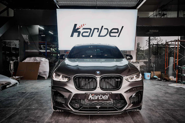 Karbel Carbon Dry Carbon Fiber Front Lip for BMW X4M & X4MC F98 & X3M & X3MC F97 2019-2021