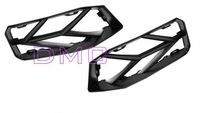 DMC Lamborghini Aventador Carbon Fiber Rear Bumper Grill Vents Cover Frames