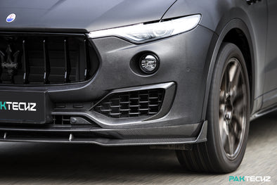 PAKTECHZ Carbon Fiber Front Lip Spoiler for Maserati Levante