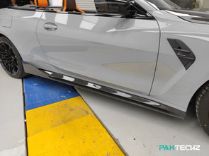 PAKTECHZ Carbon Fiber Side Skirt Splitters for BMW M3 G80 / M4 G82