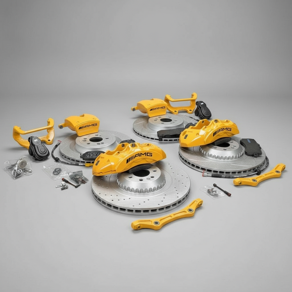 Mercedes-Benz C-Class W205 C205 W206 S206  AMG Front 6 POT & Rear 1 POT Retrofit Brake Kit
