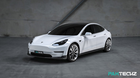 PAKTECHZ Carbon Fiber Side Skirts for Tesla Model 3