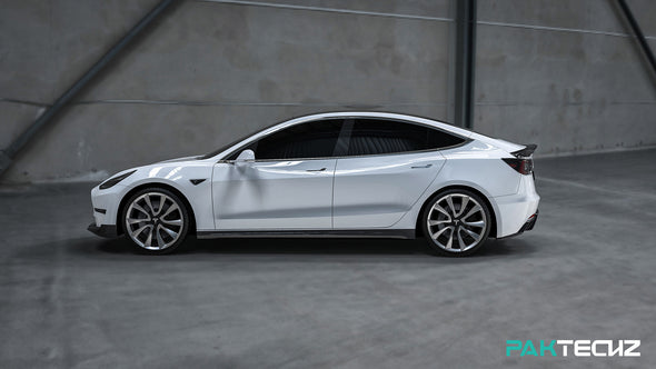 PAKTECHZ Carbon Fiber Front Lip Spoiler for Tesla Model 3