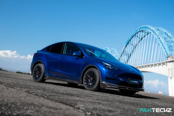 PAKTECHZ Carbon Fiber Front Lip Spoiler for Tesla Model Y