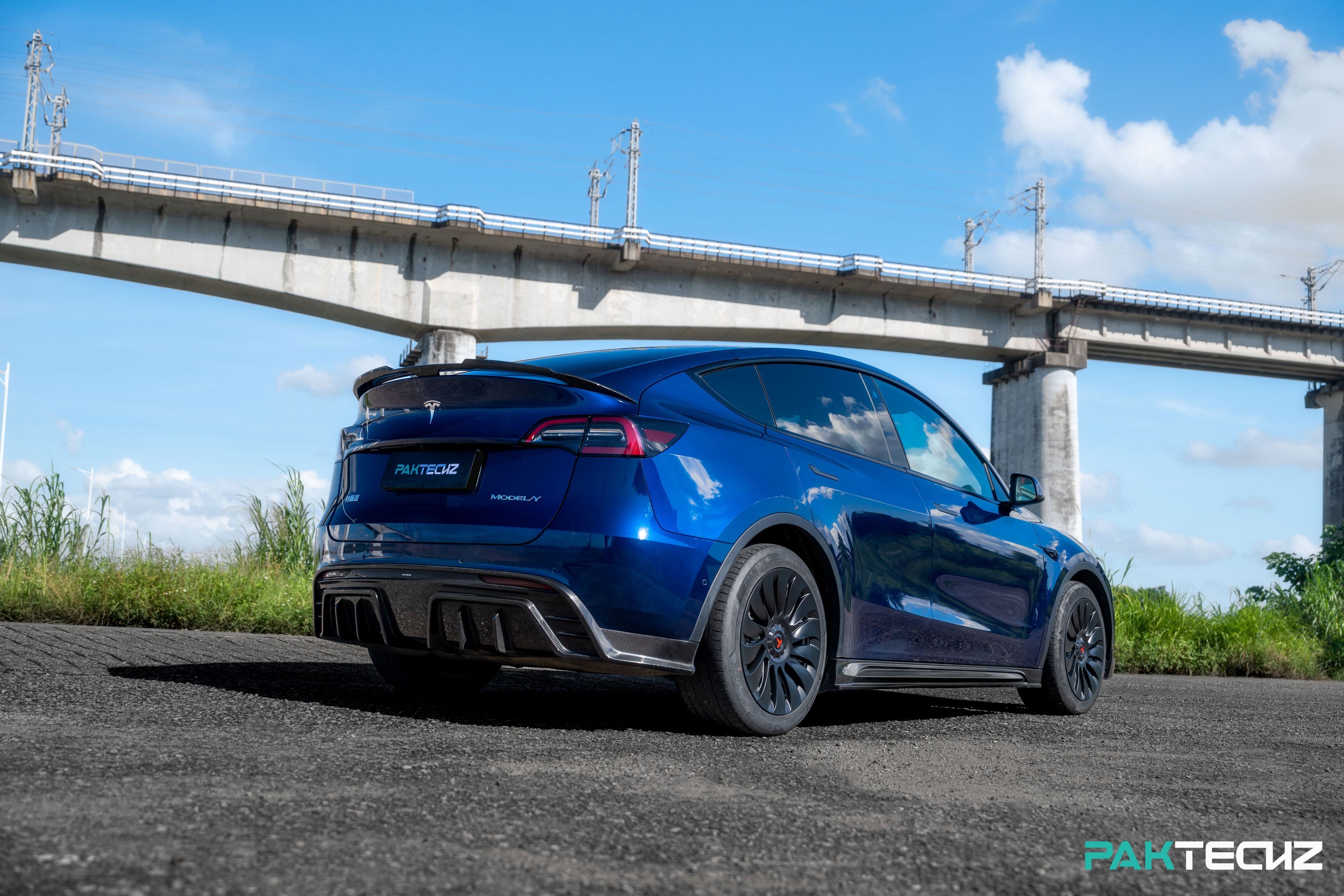 PAKTECHZ Carbon Fiber Rear Diffuser for Tesla Model Y – CarGym