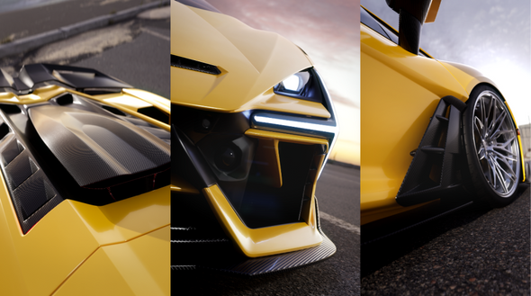 1016 Industries Carbon Fibre Body Kit for the Lamborghini Revuelto