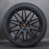 (Demo Car Wheels) 21” Porsche Macan III RS Spyder Design OE Complete Wheelset