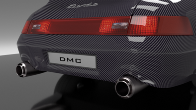DMC Porsche 993 OEM Style Rear Bumper Carbon Fiber