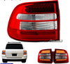 Porsche Cayenne 2002-2007 Red & Clear LED Facelift Taillight