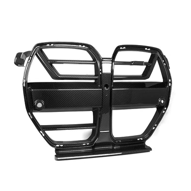 SOOQOO BMW M3 G80 G81 M4 G82 G83 Carbon Fiber SQ-A Front Grill w/ACC