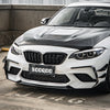 SOOQOO BMW M2 F87 Carbon Fiber Front Bumper Canard