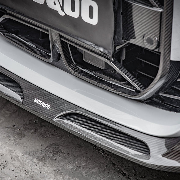 SOOQOO BMW 4-Series / i4 G26 Carbon Fiber Front Lip Spoiler
