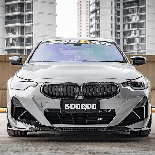 SOOQOO BMW 2-Series G42 Carbon Fiber Front Lip Spoiler