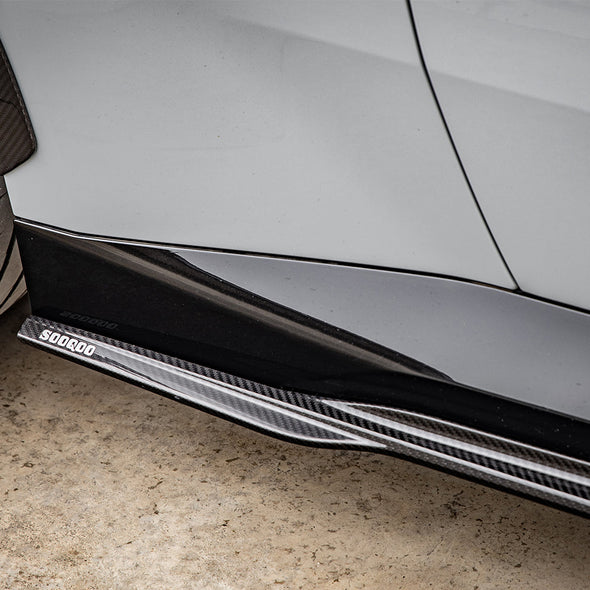 SOOQOO BMW 2-Series G42 Carbon Fiber Side Skirt