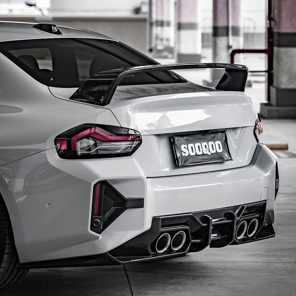 SooQoo BMW M2 G87 Dry Carbon Fiber Rear Bumper Attachments – CarGym