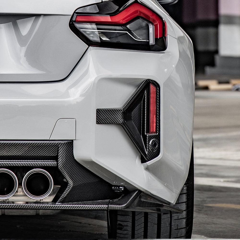 SOOQOO BMW M2 G87 Carbon Fiber Rear Bumper Attachments – CarGym
