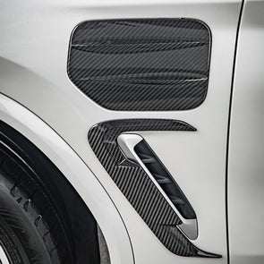 SOOQOO BMW iX3 Carbon Fiber Side Fender Adapter Cover