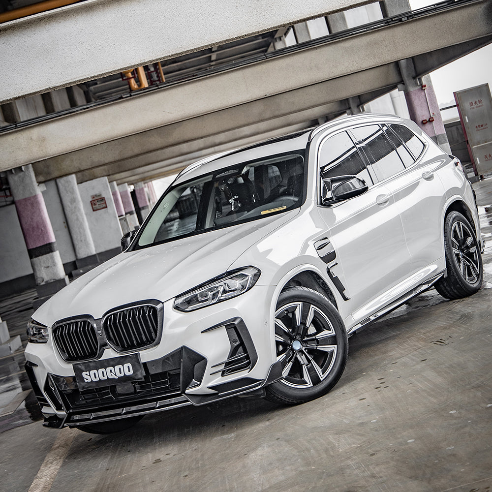 Real Carbon Fiber Fender Side Grille Trim For 2018-2019 BMW X3 G01 & X4 G02