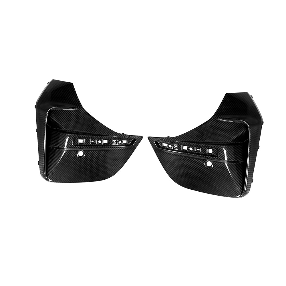 SOOQOO BMW 4 Series I4 G26 Carbon Fiber Rear Bumper Trim CarGym sooqoo-bmw-4-series-i4-g26-carbon-fiber-rear-bumper-trim-cargym