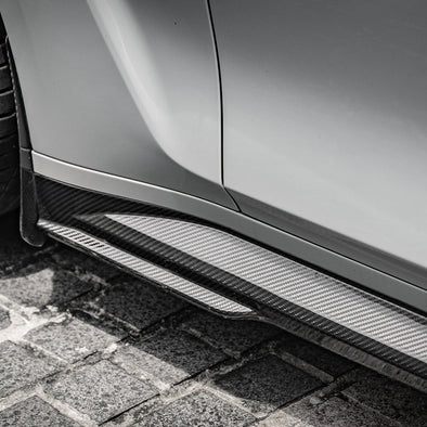 SooQoo BMW M3 G80 G81 Dry Carbon Fiber Side Skirt