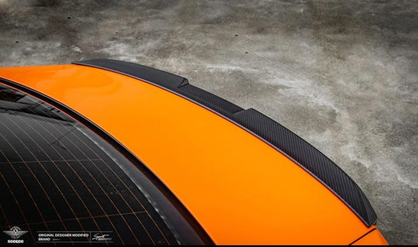 SooQoo Dry Carbon Fiber Rear Spoiler I for BMW i5 / 5-Series G60 2023+