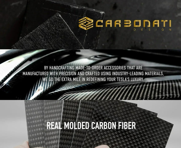 Carbonati USA Tesla Model 3 / Model Y Dry Carbon Front Doors Trim
