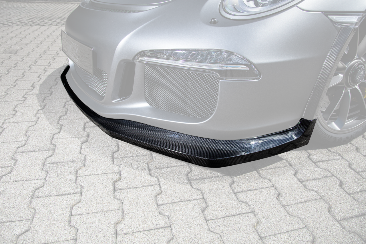 Gt3 Racing Spoiler TECHART Front Spoiler Carbon 'glossy' for Porsche 991.1 GT3 RS until M ...