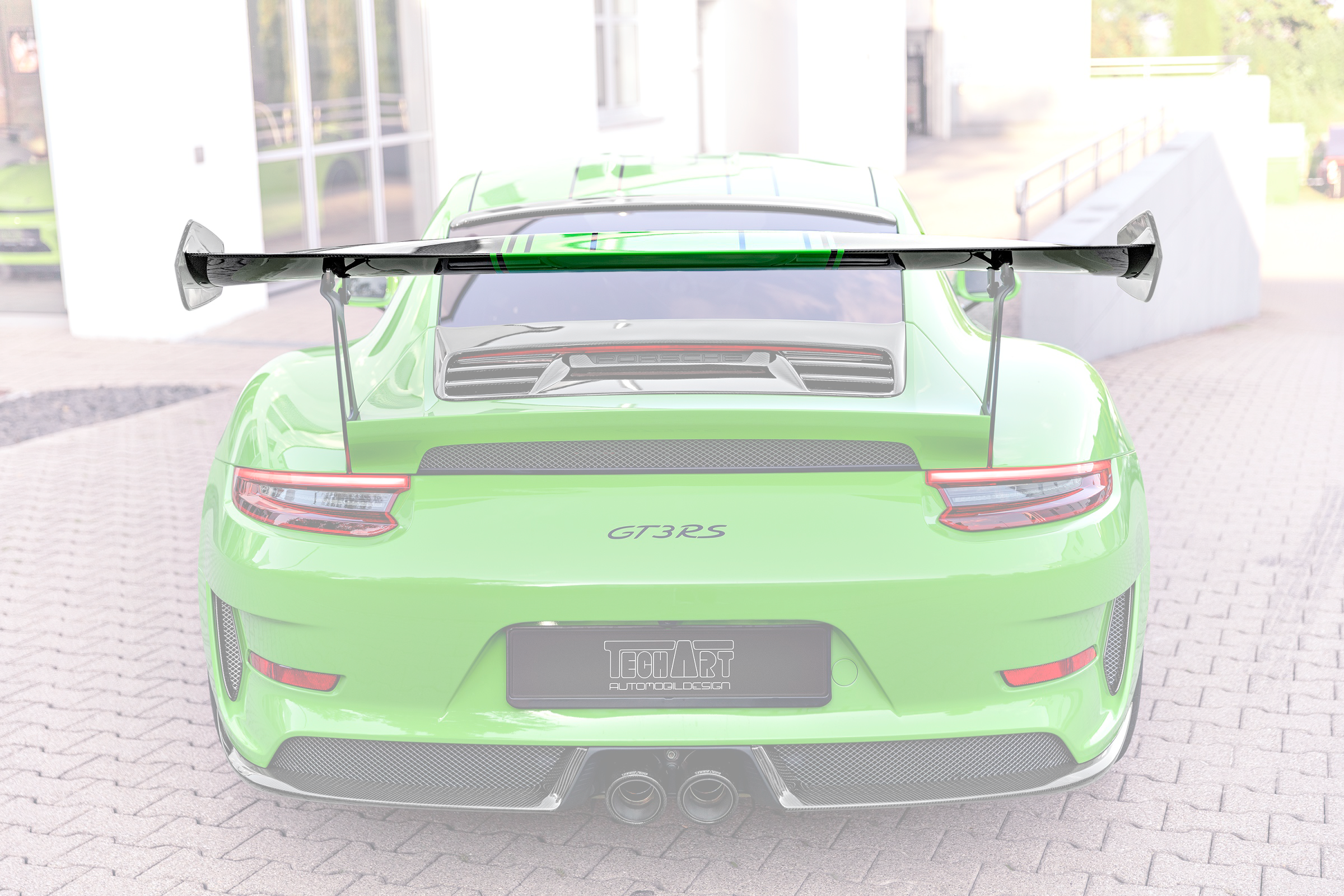 Gt3 Racing Spoiler TECHART Rear Spoiler Profile Carbon 'glossy' for Porsche 991 GT3 RS ...