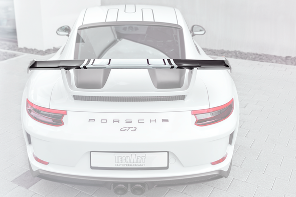 TECHART Rear Spoiler Profile Carbon 'matte' for Porsche 991.2 GT3 from MY17