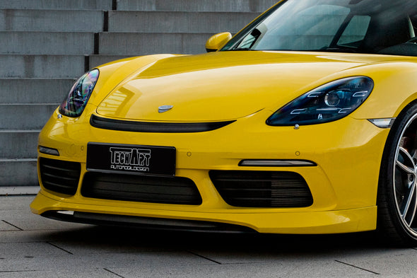 TECHART Splitter and Carrier Replacement for Porsche 991 911 Carrera / 981 / 718 Boxster Cayman Front Spoiler